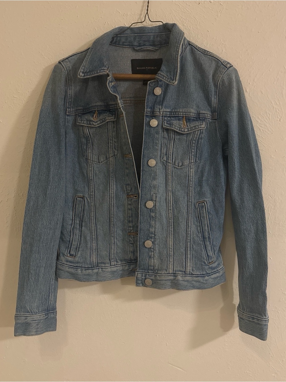 Banana Republic Light Blue Denim Jacket size S - Picture 5 of 10